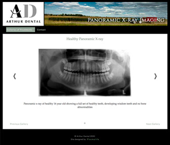 Arthur Dental Website Tour page