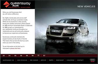 Queensway Audi website new vehicles